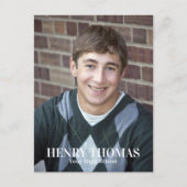 写真大学院モダンシンプルミニマルOrange ポストカード (正面)