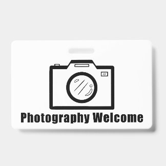 写真大歓迎！ バッジ