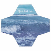 写真大西洋海ホワイトキャップ波ブルースカイ サッカーボール (フラット)