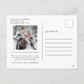 写真夫妻の新婚 シーズンポストカード (裏面)