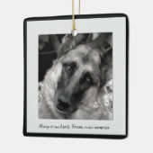 写真失ったでパーソナライズされたオーナメントをペット セラミックオーナメント (左)