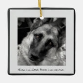 写真失ったでパーソナライズされたオーナメントをペット セラミックオーナメント (正面)