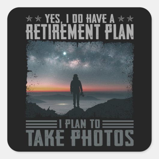 写真好きの方に写真をプレゼントする予定 スクエアシール (正面)