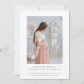 写真妊娠の予定 案内状 (正面)