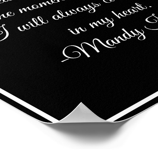 写真妊婦の美しい妊娠ママ引用文 ポスター (角)