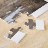 写真婚約した婚約 ジグソーパズル (側面)