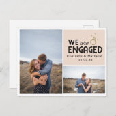 写真婚約した婚約 ポストカード (正面/裏面)