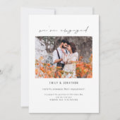 写真婚約した婚約 招待状 (正面)