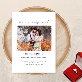 写真婚約した婚約 招待状