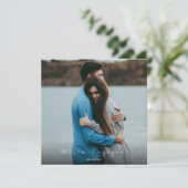 写真婚約の発表パーティー招待状 サンキューカード (スタンド正面)