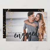 写真婚約の発表 招待状 (正面/裏面)