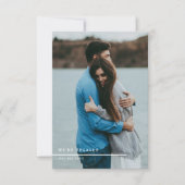 写真婚約パーティサンキューカード サンキューカード (正面)