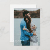 写真婚約パーティサンキューカード サンキューカード (正面/裏面)