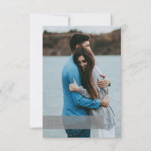 写真婚約パーティ サンキューカード