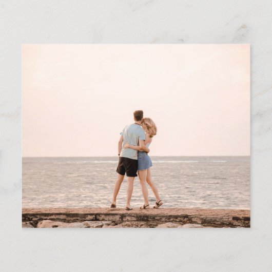 写真婚約招待状発表予算 (裏面)