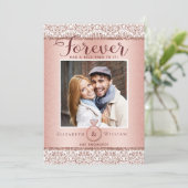 写真婚約発表バラ金ゴールド 案内状 (スタンド正面)