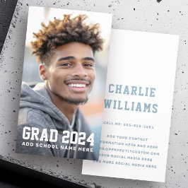 写真学生の卒業名 名刺