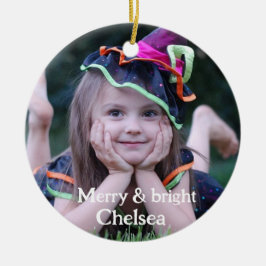 写真完パーソナライズされた全写真 セラミックオーナメント