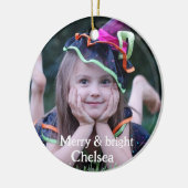 写真完パーソナライズされた全写真 セラミックオーナメント (左)