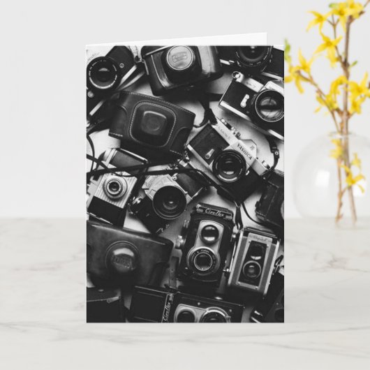 写真完全誕生日 カード (黄色い花)