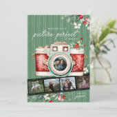 写真完全 | ヴィンテージの休日の写真 カード (スタンド正面)