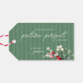 写真完全 | ヴィンテージの休日の写真 ギフトタグ (裏面横)