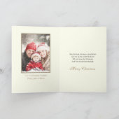 写真宗教イエスポインセチア聖なる書物、 経典 シーズンカード (内部)