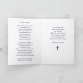 写真宗教悔やみや弔慰Blでカスタマイズ可能な名前 カード (内部)