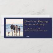 写真宗教的なクリスマスカード長い水平 シーズンカード (裏面)