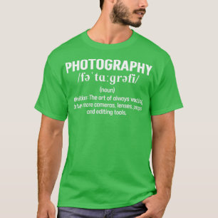 写真定義フォトグラファーおもしろいファー Tシャツ
