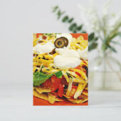 写真実在メキシコ・タコ・サラダサラダ用はがき ポストカード (スタンド正面)