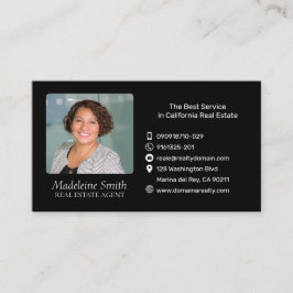 写真実在付き不動産業者  名刺