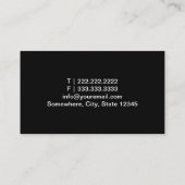 写真実在金ゴールド付き不動産縁ど代理 名刺 (裏面)