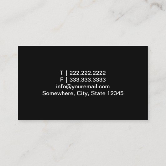 写真実在金ゴールド付き不動産縁ど代理 名刺 (裏面)