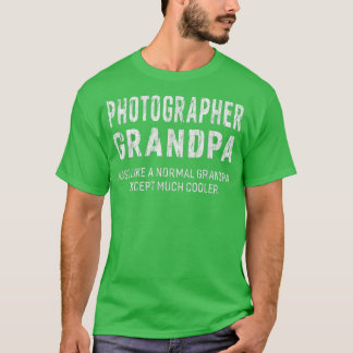 写真家おじいちゃん男性へのギフト Tシャツ