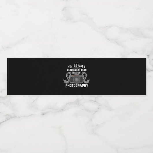 写真家おもしろいの恋人のための退職プレゼント ペットボトルラベル (シングルラベル)