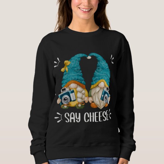写真家おもしろい向け撮影カメラ格言 スウェットシャツ (正面)