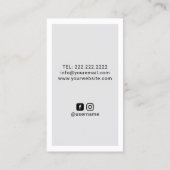 写真家がカメラをエレガント持つ撮影Bu 名刺 (裏面)