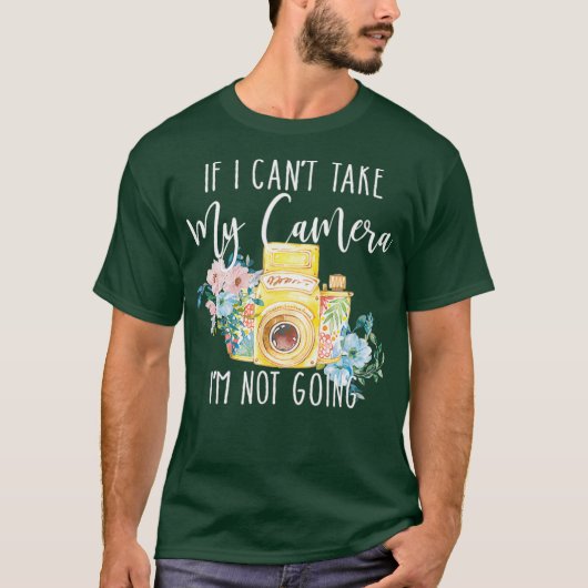 写真家が女性用カメラにかわいいシャツを贈る Tシャツ (正面)