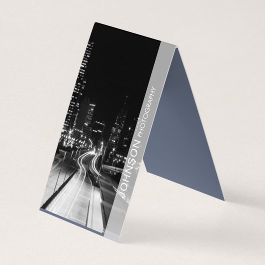 写真家が折り畳んだ名刺 名刺 (裏面)