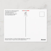 写真家が泥から抜け出す ポストカード (裏面)