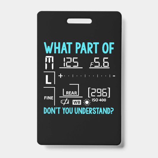 写真家である部分 バッジ (表面)