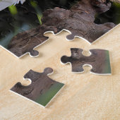 写真家での硫黄の紋付きコッカトゥー波 ジグソーパズル (側面)