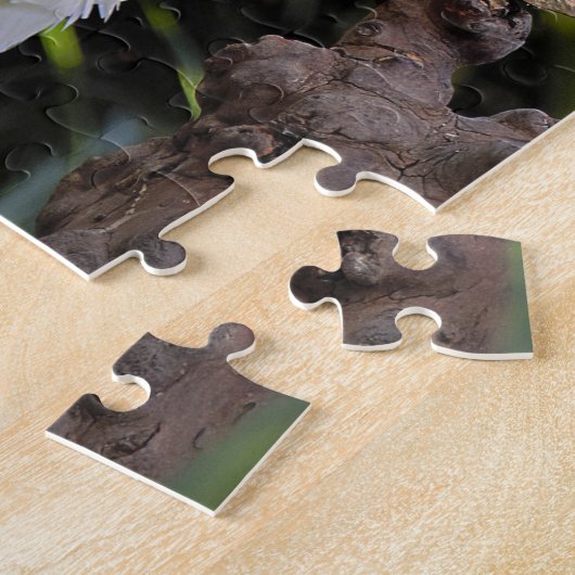 写真家での硫黄の紋付きコッカトゥー波 ジグソーパズル (側面)