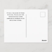 写真家のために古いカメラを撮る ポストカード (裏面)