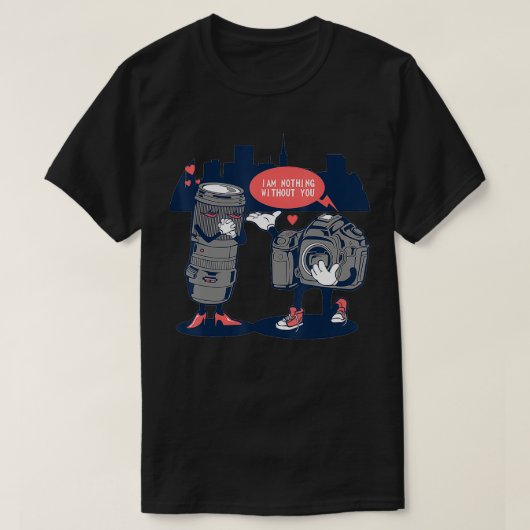 写真家のためのバレンタインデー2021 Tシャツ (デザイン正面)