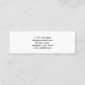 写真家のためのユニバーサルミニ名刺。 スキニー名刺 (裏面)