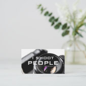 写真家のための人々の写真ビデオグラファー 名刺 (スタンド正面)