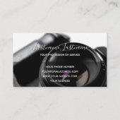 写真家のための人々の写真ビデオグラファー 名刺 (裏面)