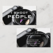 写真家のための人々の写真ビデオグラファー 名刺 (正面/裏面)